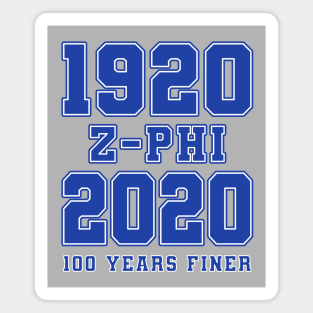 1920 - 2020 100 Years Finer Zeta Blue Gear Magnet